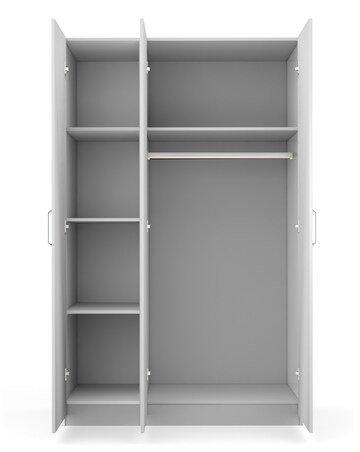 Kendal High Gloss 3 Door Wardrobe with Centre Mirror