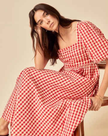Nobody's Child Nova Midi Dress Red Gingham