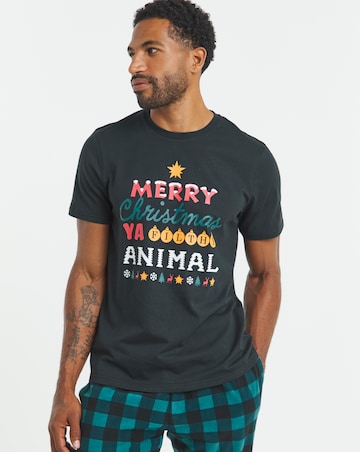 Christmas Graphic Check Pyjamas