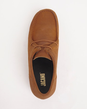 Suede Leather Lace Up Shoe Wide