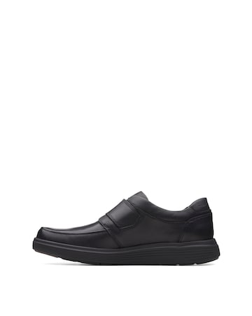 Clarks Un Abode Strap Wide Fit Shoes - Black