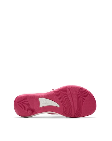 Clarks Bright Pink Brinkley Sea Flip Flop Sandal Standard Fit