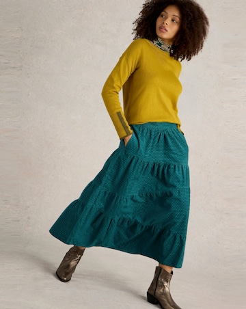 White Stuff Jenna Cord Tiered Skirt