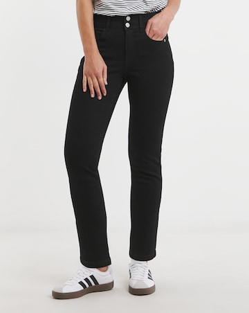 MAGISCULPT Black Straight Leg Jeans