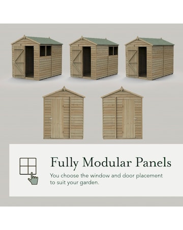 4LIFE Pent Shed 6x4 - Single Door - No Windows (Home Delivery)