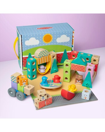 Melissa & Doug Blockables Town Play Set