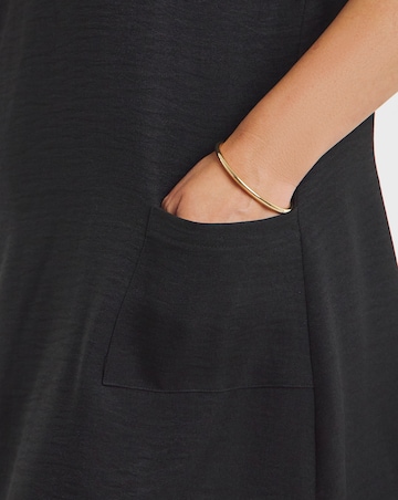 Textured Fabric Apron Dress