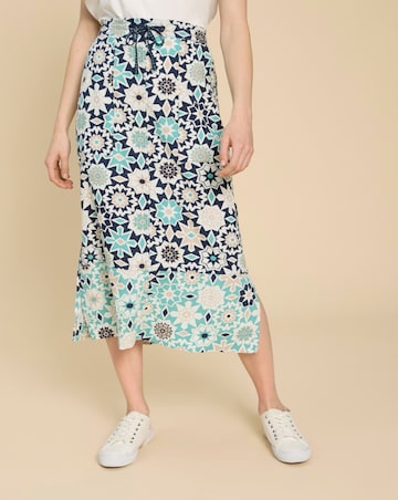 White Stuff Elle Linen Blend Skirt