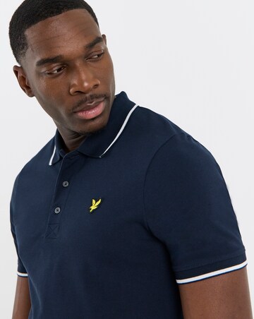 Lyle & Scott Short Sleeve Tipped Polo - Navy