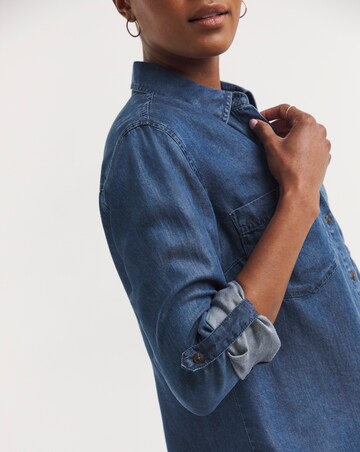 Indigo Denim Shirt with Tencel TM Lyocell Fibres