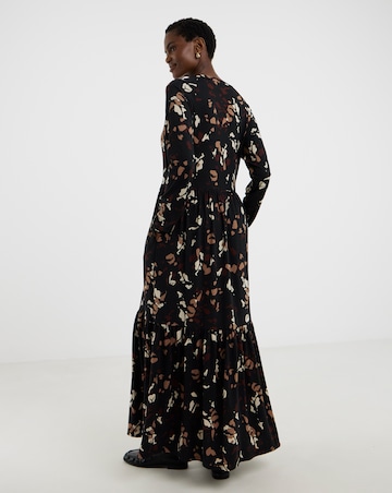 Soft Touch Long Sleeve Notch Neck Dress