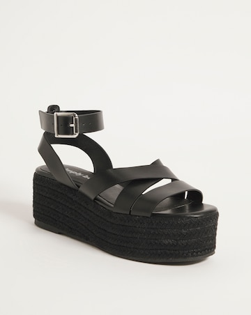 Arabella Flatform Espadrille Sandals - Wide Fit (E)