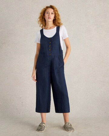 White Stuff Viola Linen Dungaree