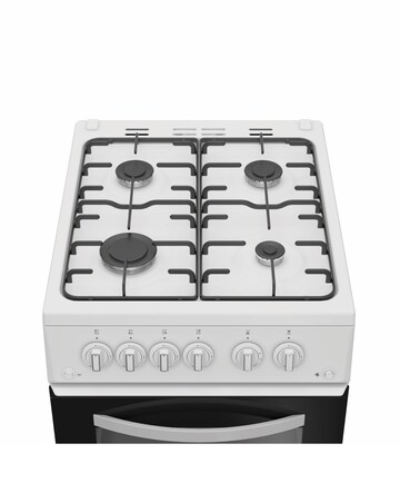 Indesit ITG5GMW 50cm Gas Twin Cooker - White + installation