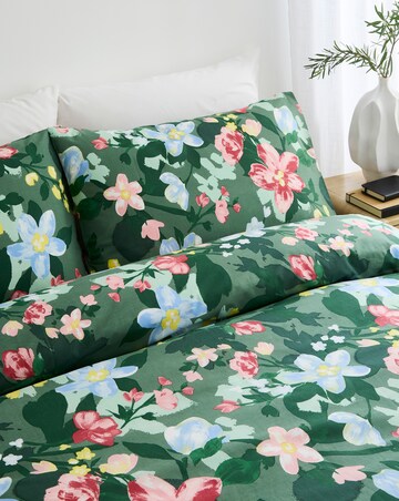 Elora Floral Cotton Blend Duvet Cover Set