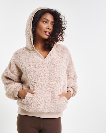 Pretty Secrets Hooded V Neck Snuggle Top