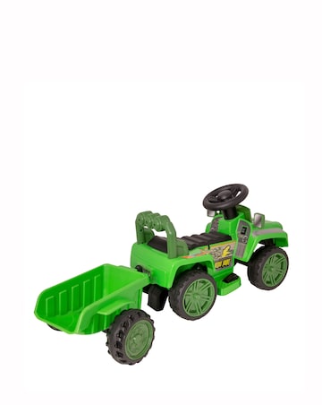 EVO Jurassic 4x4 Ride On with Trailer - Green