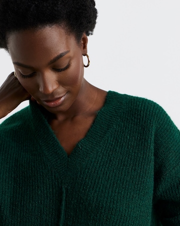 Cosy Yarn Emerald V Neck Jumper