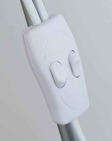 Dual Purpose Floor Lamp Silver