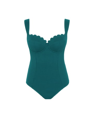 Swimwear Monica Balcony Swimsuit Teal Blue
