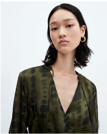 Mango Printed Satin Dress