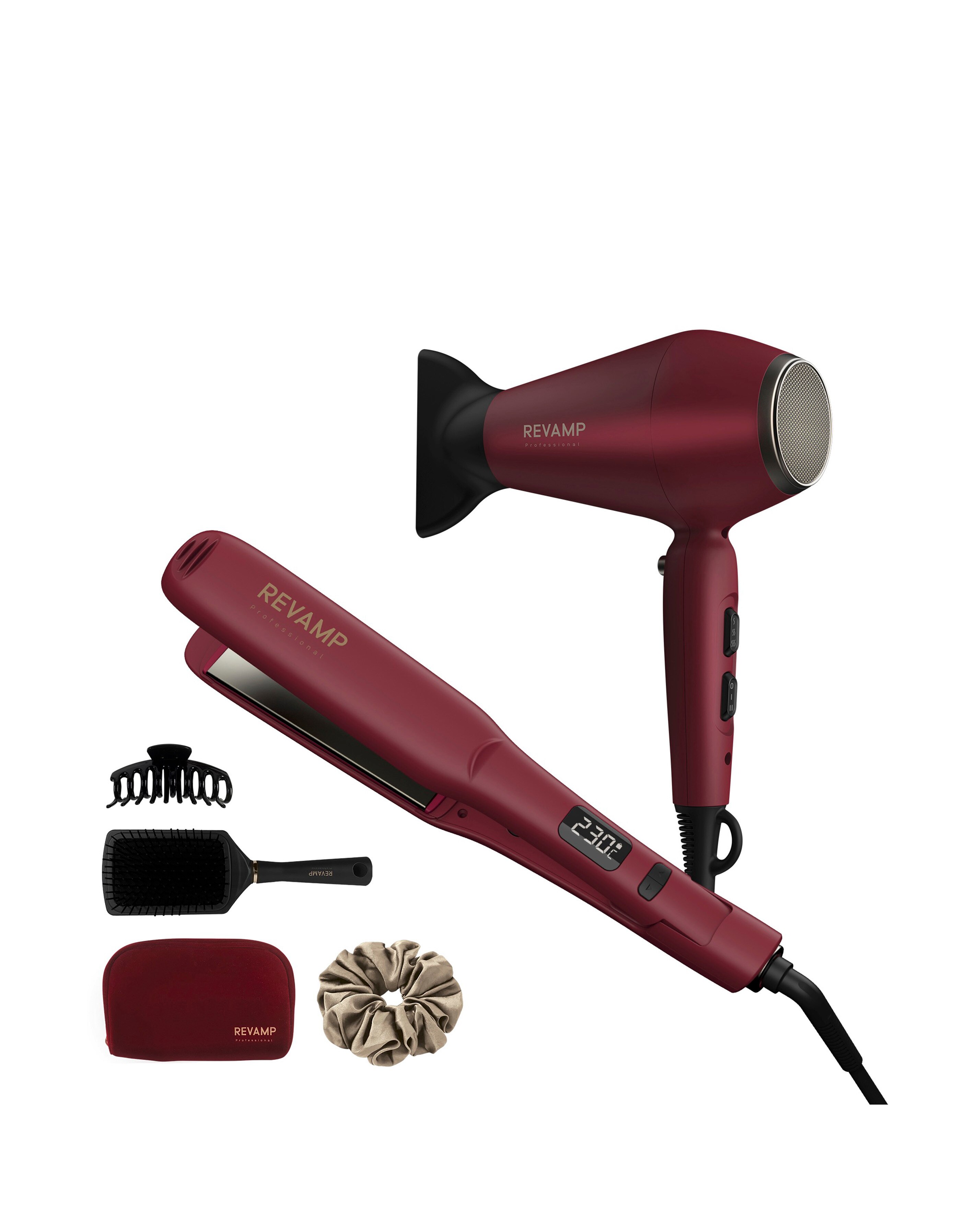 Revamp Progloss Radiance Dryer & Straightener Gift Set
