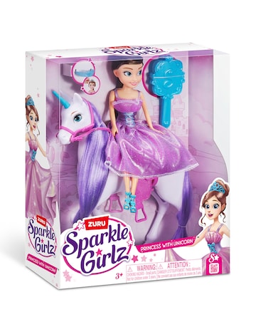Sparkle Girlz 10.5-inch Princess Doll with Unicorn Set