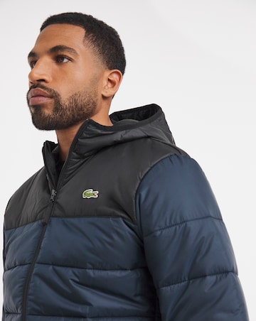 Lacoste Classic Hooded Navy Padded Jacket