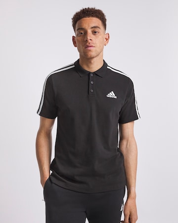 adidas Essentials 3 Stripe Polo Shirt