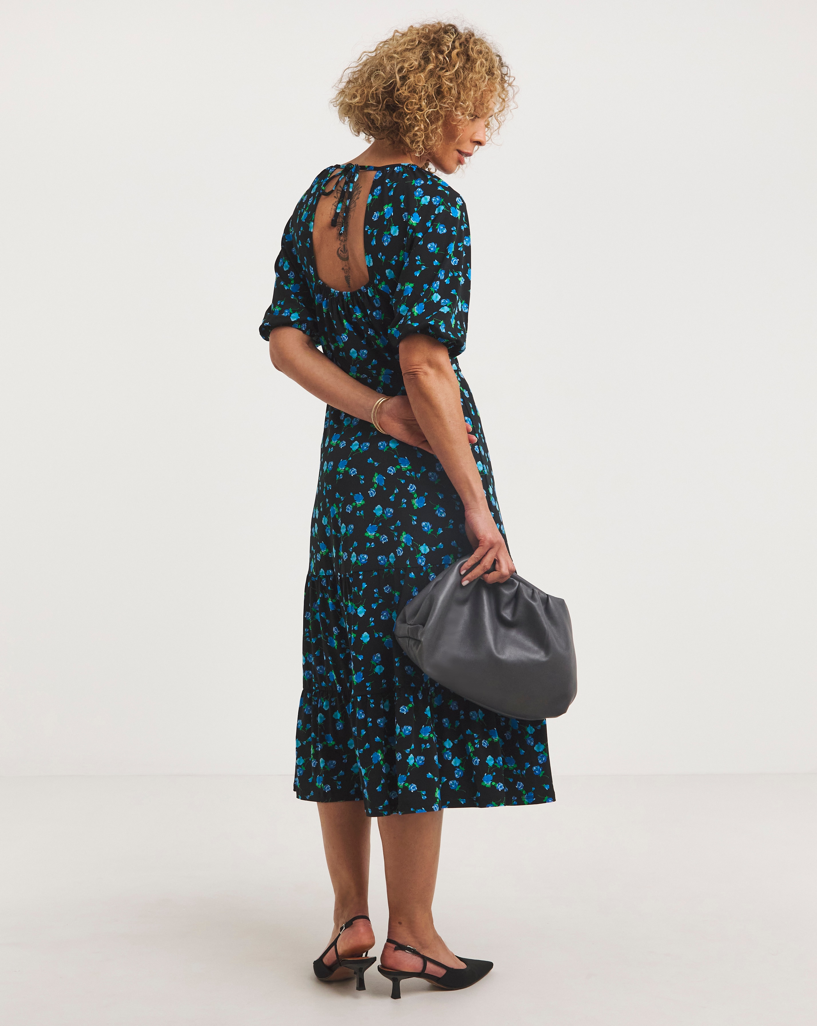 jersey smock dress midi