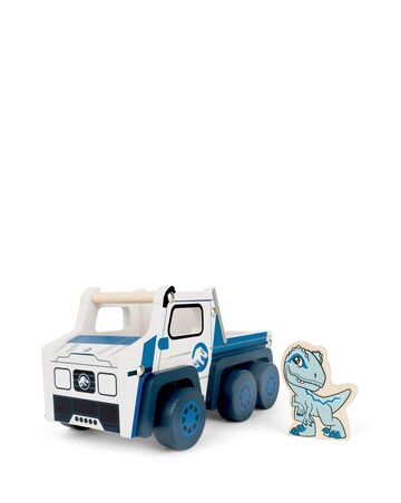 Jurassic World Chunky Wooden Vehicle and Raptor Playset