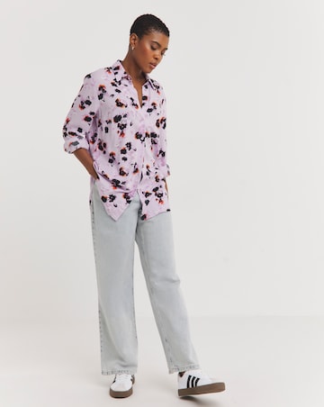 Dipped Back Viscose Shirt