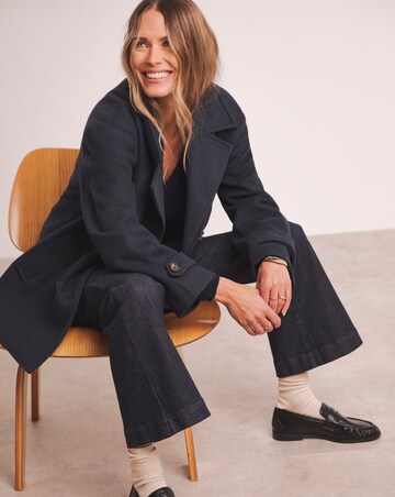 Anthology Navy Wool Blend Pea Coat