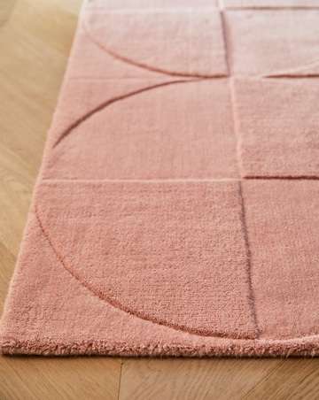 Penny Carved Circles Woollen Rug