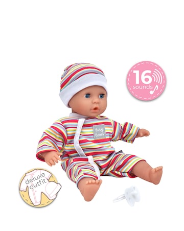 Tiny Tears 12-inch Teeny Baby Doll with 16 Sounds