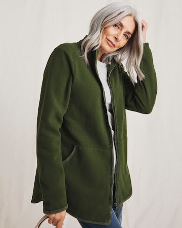 Julipa Zip Up Fleece With Cord Piping