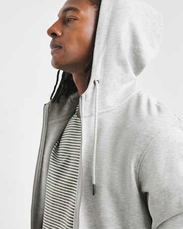 Full Zip Hoodie - Grey Marl