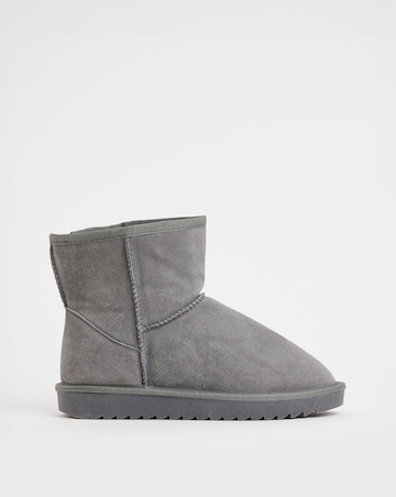 Sia Suede Warm Lined Snug Boots - Extra Wide Fit (EEE)