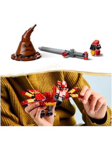 LEGO Harry Potter Fawkes: Dumbledore's Phoenix Toy, Mythical Creature 76448