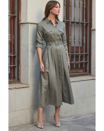 Sosandar Belted Utility Dress