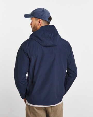 Navy Hooded Lightweight Shell Jacket