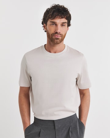 Folio Premium 100% Supima Mercerised T-Shirt- Light Stone