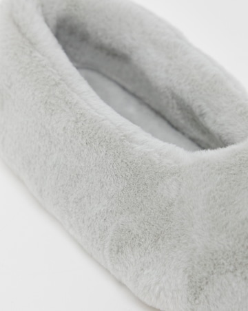 Brandy Fluffy Ballerina Slippers - Wide Fit (E)