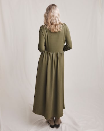 Julipa Mixed Fabric Midi Dress