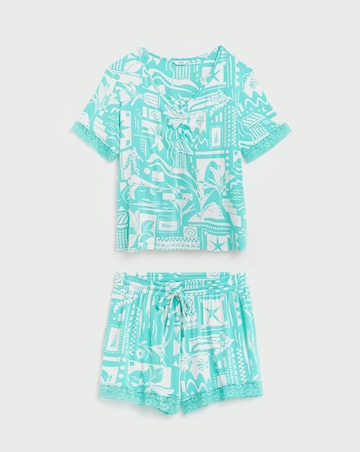 Jersey Built In Support Bamboo Pyjama Shortie Set
