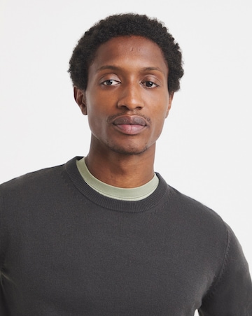 Value Knitted Crew Neck Jumper Long