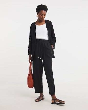 Black Crochet Kimono