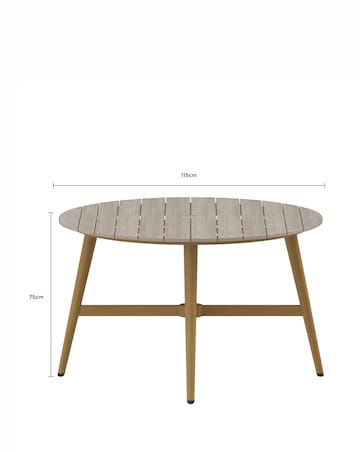 Charles Bentley Rope Weave 4 Seater Dining Set