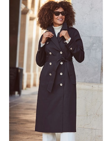 Sosandar Longline Trench Coat
