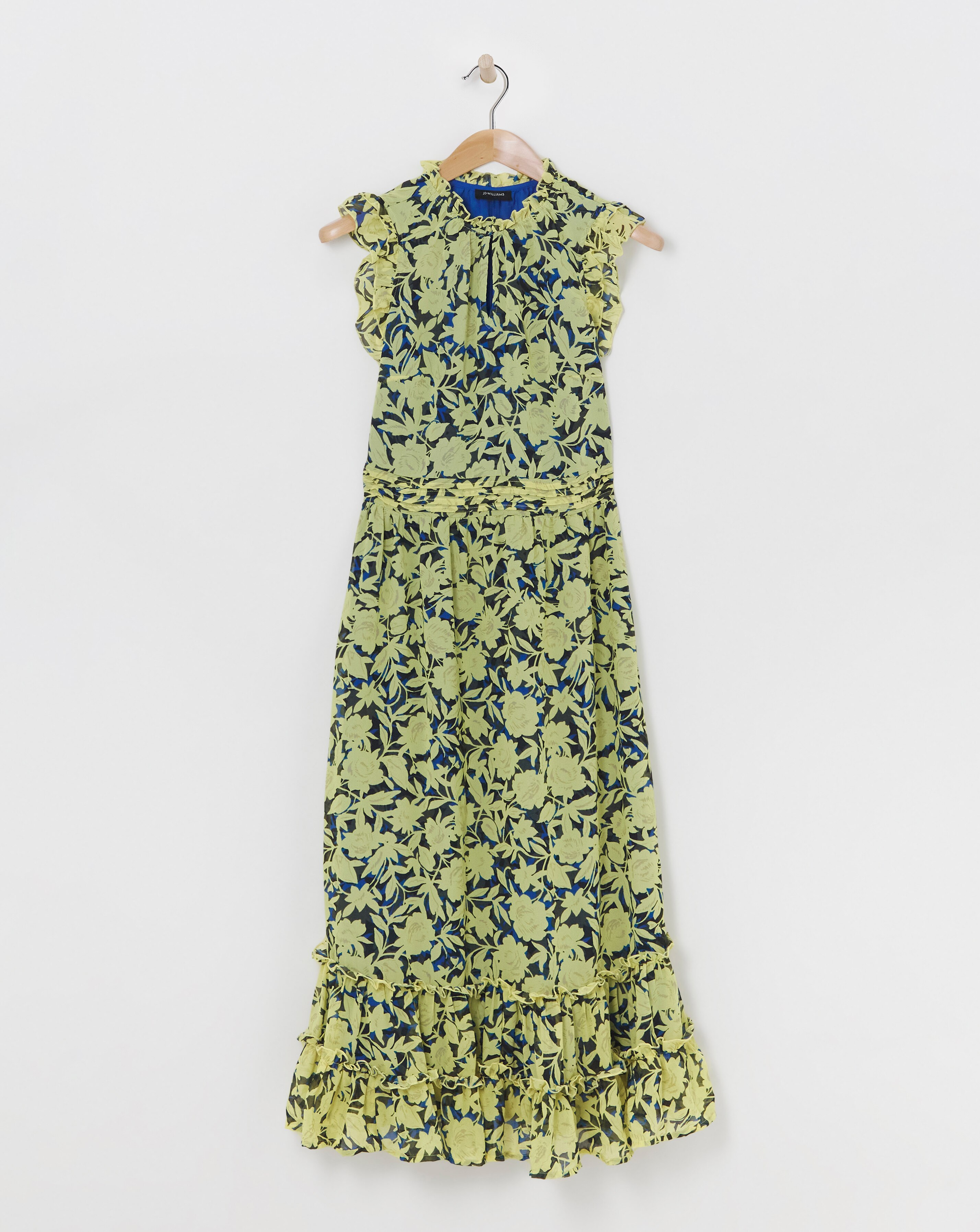 Sleeveless Maxi Dress With Frills